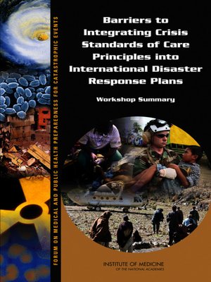 cover image of Barriers to Integrating Crisis Standards of Care Principles into International Disaster Response Plans